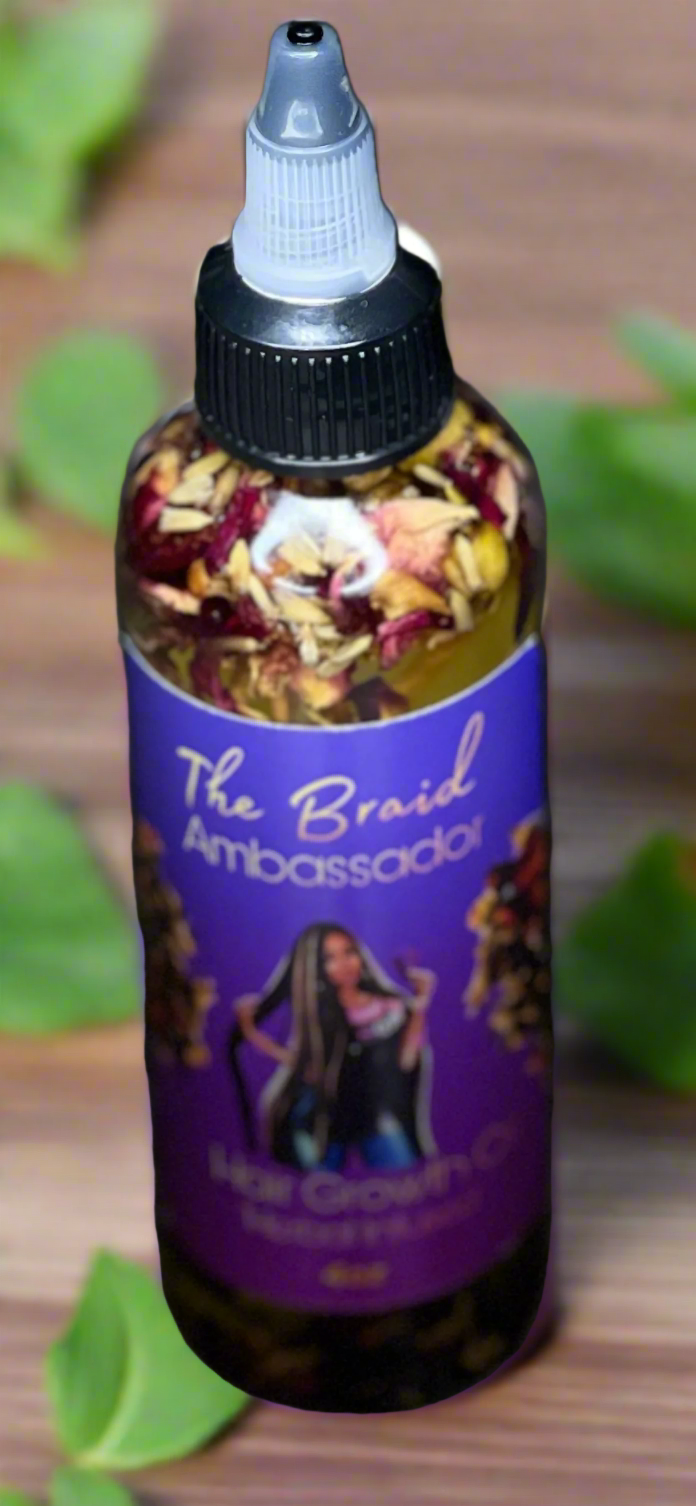 Herb Infused Hair Oil 4oz bottle